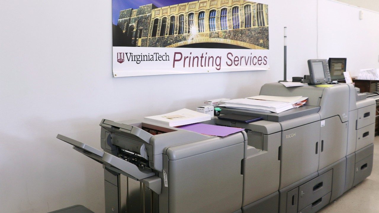 Printing Services Printing Services Virginia Tech